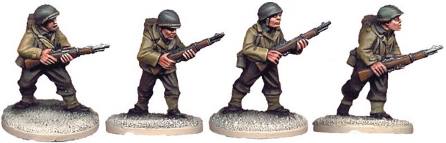 World War 2 Crusader WWU004 US Infantry BAR Teams WWII Army Miniatures NIB 